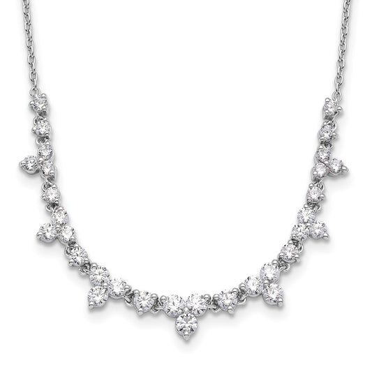 True Origin 14K White Gold 1 1/2 carat Lab Grown Diamond VS+ F+ 18 in Complete Necklace