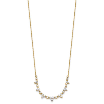 True Origin 14K Yellow Gold 1 1/2 carat Lab Grown Diamond VS+ F+ 18 in Complete Necklace