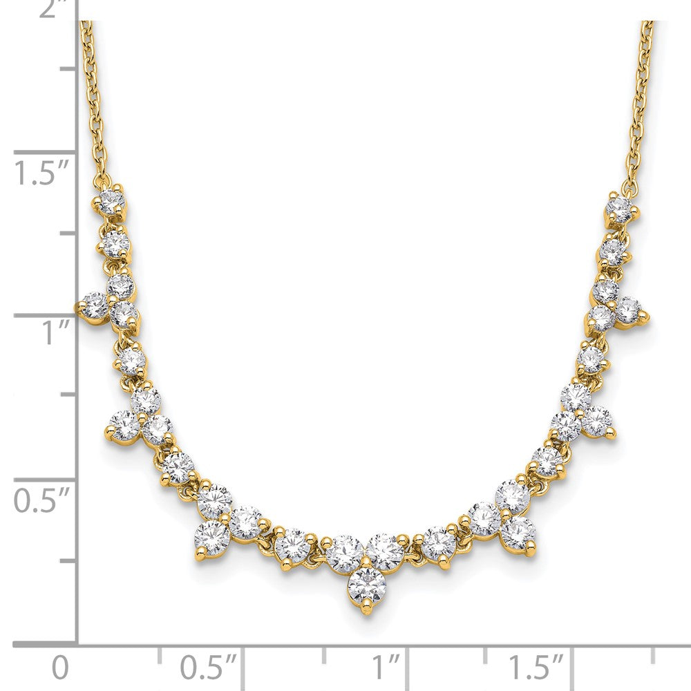 True Origin 14K Yellow Gold 1 1/2 carat Lab Grown Diamond VS+ F+ 18 in Complete Necklace