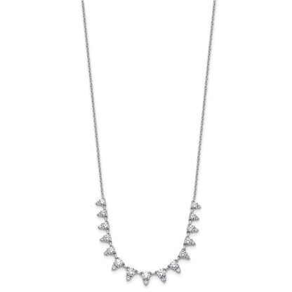 True Origin 14K White Gold 2 carat Lab Grown Diamond VS+ F+ 18 in Complete Necklace