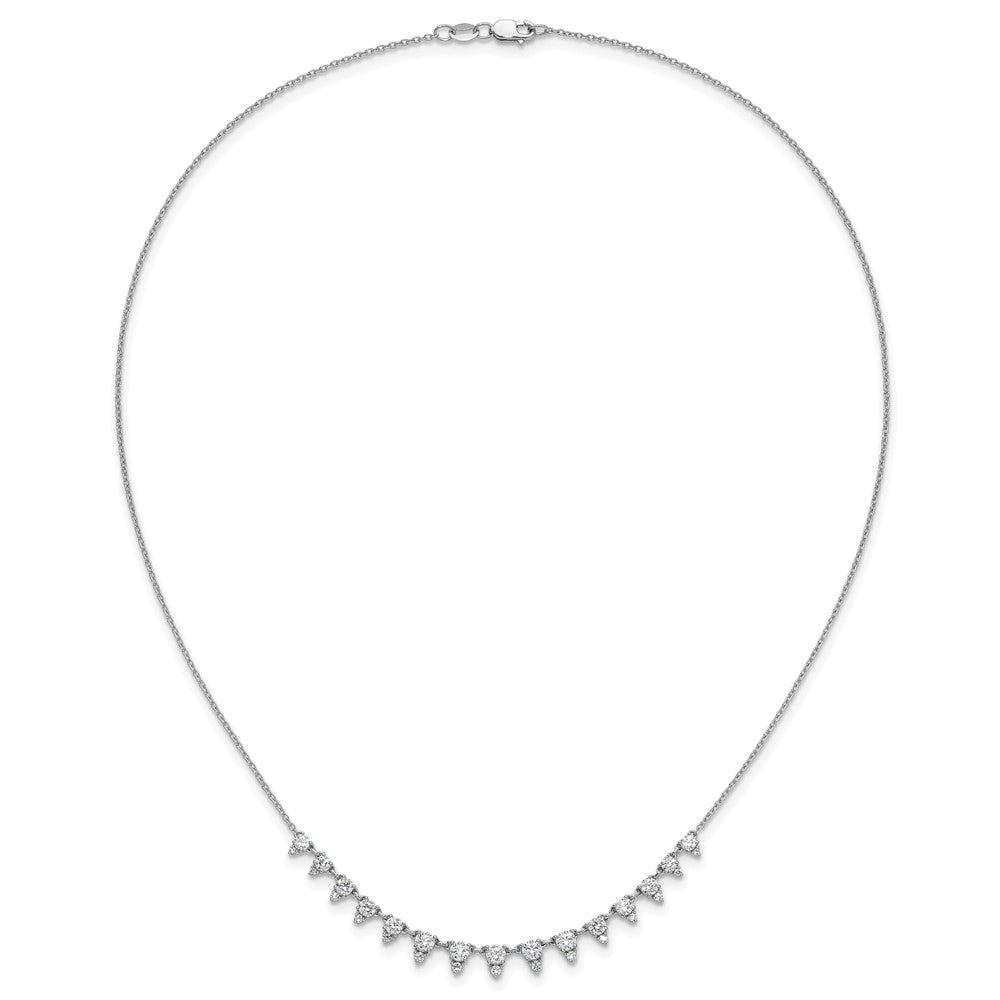 True Origin 14K White Gold 2 carat Lab Grown Diamond VS+ F+ 18 in Complete Necklace