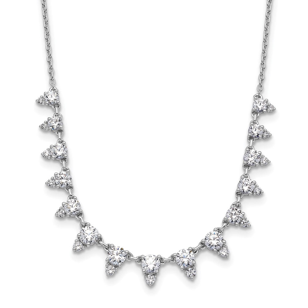 True Origin 14K White Gold 2 carat Lab Grown Diamond VS+ F+ 18 in Complete Necklace