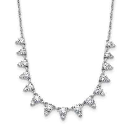 True Origin 14K White Gold 2 carat Lab Grown Diamond VS+ F+ 18 in Complete Necklace
