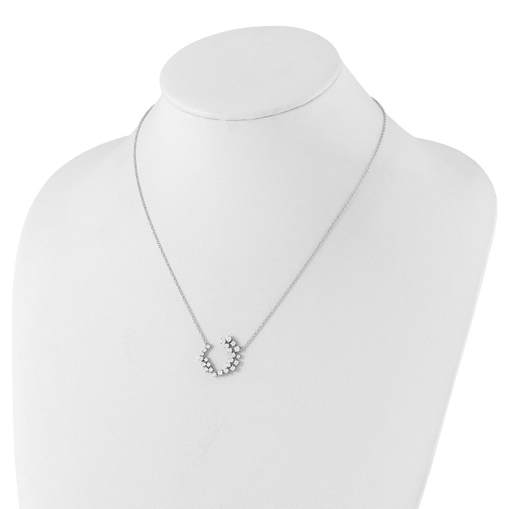 True Origin 14K White Gold 1 carat Lab Grown Diamond VS+ F+ 18 in Complete Necklace