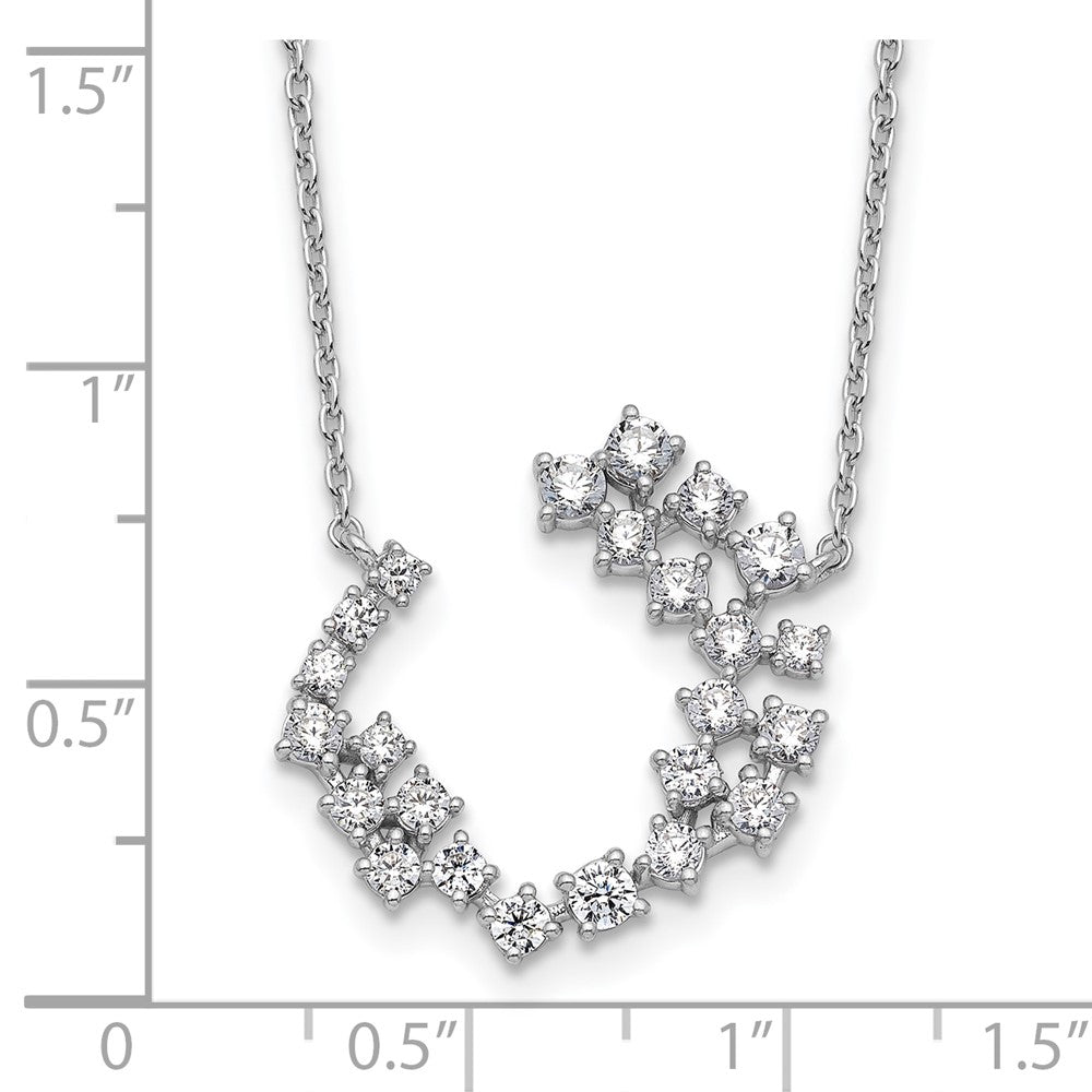 True Origin 14K White Gold 1 carat Lab Grown Diamond VS+ F+ 18 in Complete Necklace