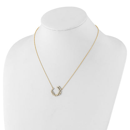 True Origin 14K Yellow Gold 1 carat Lab Grown Diamond VS+ F+ 18 in Complete Necklace