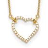 True Origin 14K Yellow Gold 1/5 carat Lab Grown Diamond VS+ F+ Complete 18 in Hearts Necklace