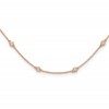 True Origin 14K Rose Gold 1/2 carat Lab Grown Diamond VS+ F+ Complete 20 Station 20 in Necklace