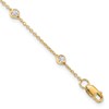 True Origin 14K Yellow Gold 1/2 carat Lab Grown Diamond VS+ F+ Complete 8 Station 8 in Bracelet