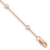 True Origin 14K Rose Gold 1/2 carat Lab Grown Diamond VS+ F+ Complete 9 Station 9 in Bracelet