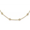 True Origin 14K Yellow Gold 1 carat Lab Grown Diamond VS+ F+ Complete 16 Station 16 in Necklace