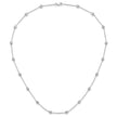 True Origin 14k White Gold 1 1/6 carat Lab Grown Diamond VS DEF Eighteen Station 18 inch Necklace
