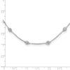 True Origin 14k White Gold 1 1/6 carat Lab Grown Diamond VS DEF Eighteen Station 18 inch Necklace