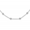 True Origin 14K White Gold 1 1/3 carat Lab Grown Diamond VS+ F+ Complete 20 Station 20 in Necklace