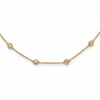 True Origin 14K Yellow Gold 1 1/3 carat Lab Grown Diamond VS+ F+ Complete 20 Station 20 in Necklace