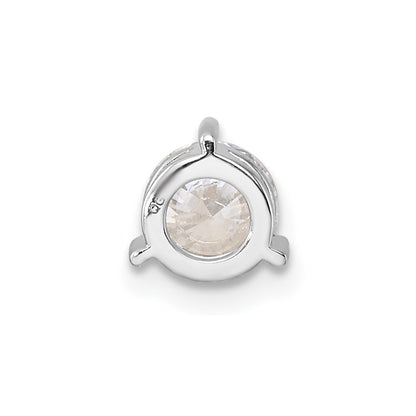 14k White Gold Three Prong Chain Slide Mounting