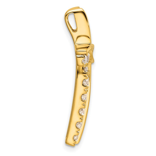 14k 1 carat Lab Grown Diamond VS/SI+ G+ Complete Cross Chain Slide Pendant