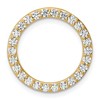 14k 1 carat Lab Grown Diamond VS+ F+ Complete Circle Chain Slide Pendant