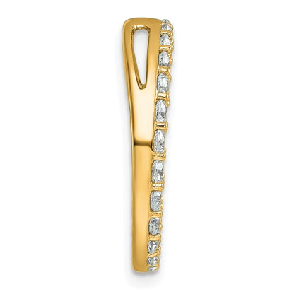 14k 1 1/2 carat Lab Grown Diamond VS/SI+ G+ Complete Circle Chain Slide Pendant