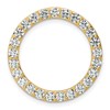 14k 2 carat Lab Grown Diamond VS+ F+ Complete Circle Chain Slide Pendant