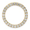 14k 3 carat Lab Grown Diamond VS/SI+ G+ Complete Circle Chain Slide Pendant