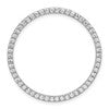 14k White Gold 1 carat Lab Grown Diamond VS/SI+ G+ Complete Circle Chain Slide Pendant