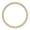 14k 1 carat Lab Grown Diamond VS+ F+ Complete Circle Chain Slide Pendant