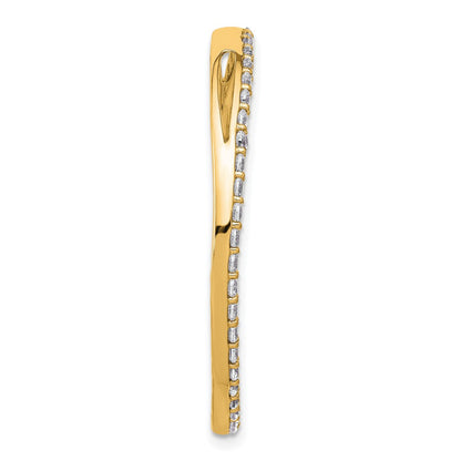14k 1 1/2 carat Lab Grown Diamond VS+ F+ Complete Circle Chain Slide Pendant