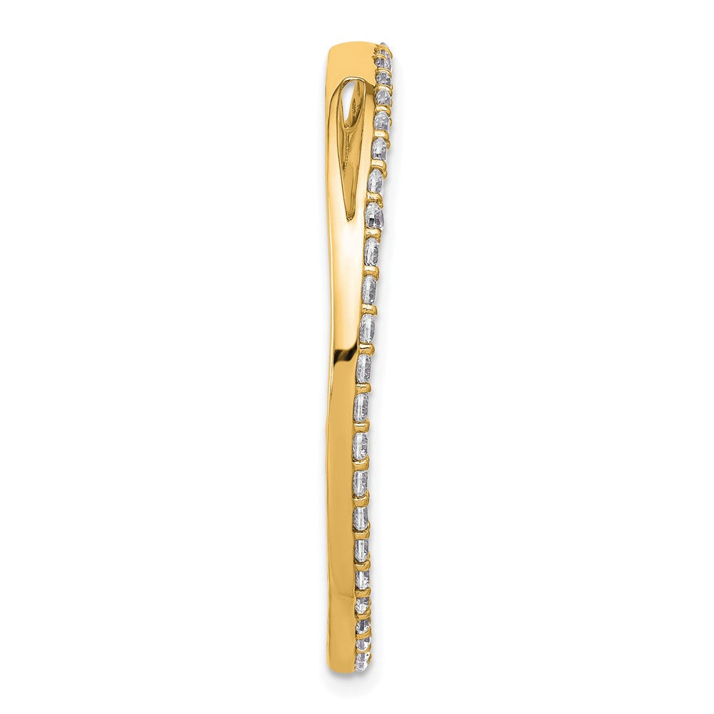 14k 1 1/2 carat Lab Grown Diamond VS/SI+ G+ Complete Circle Chain Slide Pendant