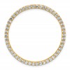 14k 1 1/2 carat Lab Grown Diamond VS+ F+ Complete Circle Chain Slide Pendant