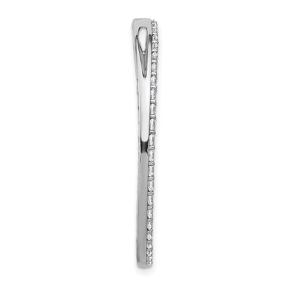 14k White Gold 2 carat Lab Grown Diamond VS+ F+ Complete Circle Chain Slide Pendant