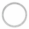 14k White Gold 2 carat Lab Grown Diamond VS/SI+ G+ Complete Circle Chain Slide Pendant