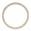 14k 2 carat Lab Grown Diamond VS+ F+ Complete Circle Chain Slide Pendant