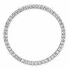 14k White Gold 3 carat Lab Grown Diamond VS+ F+ Complete Circle Chain Slide Pendant