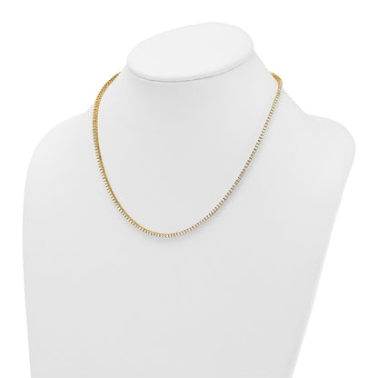 14k 4 1/2 carat Lab Grown Diamond VS+ F+ Complete Round 18 inch Straight Tennis Necklace