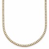 14k 5 carat Lab Grown Diamond VS/SI+ G+ Complete Round 20 inch Straight Tennis Necklace