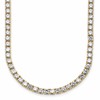 14k 26 1/5 carat Lab Grown Diamond VS/SI+ G+ Complete Round 20 inch Straight Tennis Necklace