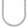 14k White Gold 30 1/2 carat Lab Grown Diamond VS/SI+ G+ Complete Round 20 inch Straight Tennis Necklace