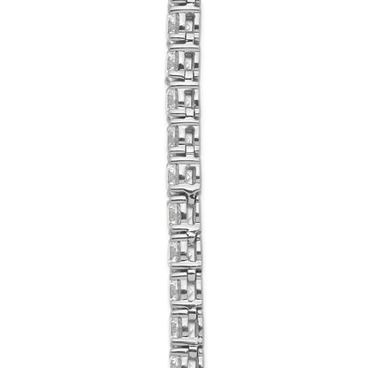14k White Gold 36 1/20 carat Lab Grown Diamond VS+ F+ Complete Round 20 inch Straight Tennis Necklace