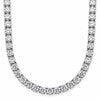 14k White Gold 36 1/20 carat Lab Grown Diamond VS+ F+ Complete Round 20 inch Straight Tennis Necklace