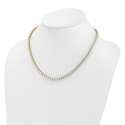14k 18 7/8 carat Lab Grown Diamond VS/SI+ G+ Complete Round 18 inch Graduated Tennis Necklace