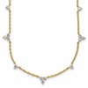 14k 1 3/4 carat Lab Grown Diamond VS/SI+ G+ Eleven Station 18 inch Necklace