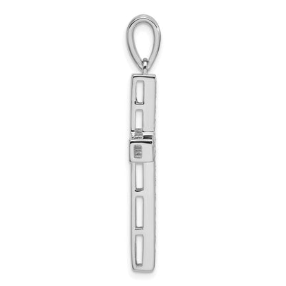 True Origin 14K White Gold 3/4 carat Lab Grown Diamond VS+ F+ Complete Cross Pendant