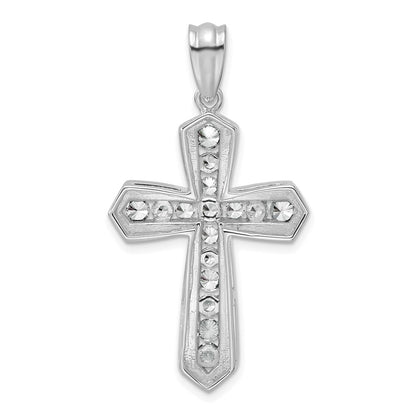 True Origin 14K White Gold 1 carat Lab Grown Diamond VS+ F+ Complete Cross Pendant