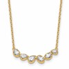 True Origin 14K Yellow Gold 3/4 carat Lab Grown Diamond VS+ F+ 18 in Complete Fashion Bar Necklace