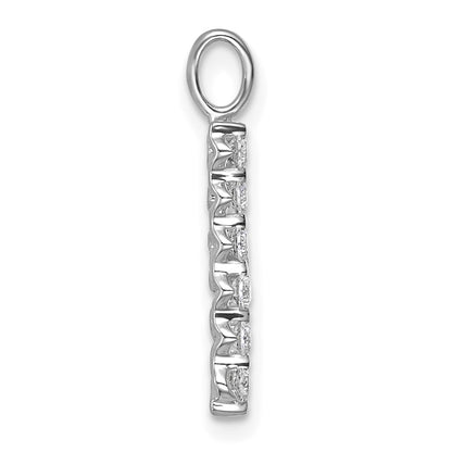 True Origin 14K White Gold 1/2 carat Lab Grown Diamond VS+ F+ Complete Alphabet B Pendant