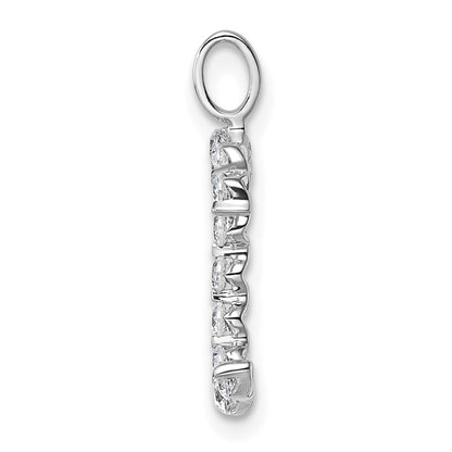 True Origin 14K White Gold 3/8 carat Lab Grown Diamond VS+ F+ Complete Alphabet C Pendant