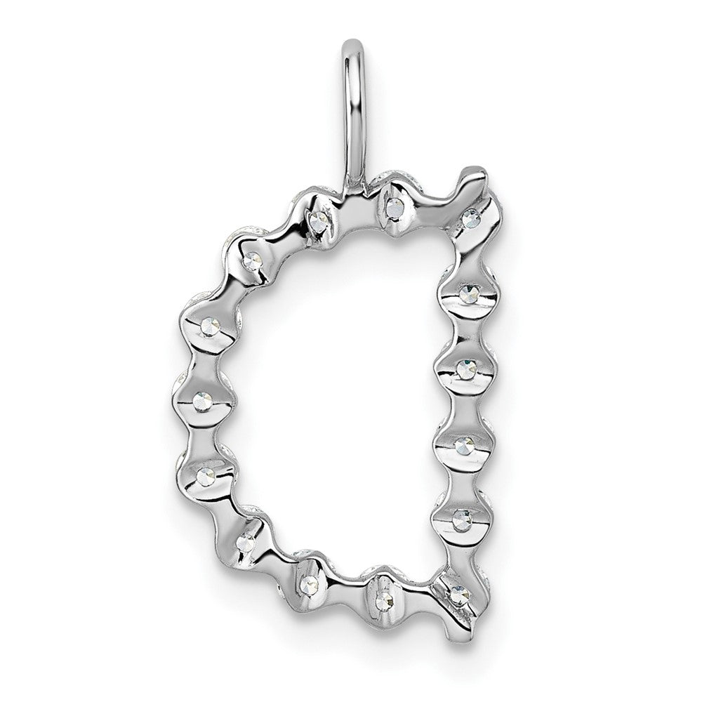 True Origin 14K White Gold 1/2 carat Lab Grown Diamond VS+ F+ Complete Alphabet D Pendant