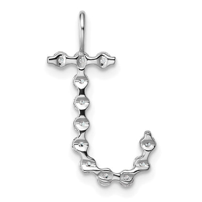 True Origin 14K White Gold 3/8 carat Lab Grown Diamond VS+ F+ Complete Alphabet J Pendant