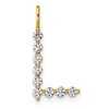 True Origin 14K Yellow Gold 1/3 carat Lab Grown Diamond VS+ F+ Complete Alphabet L Pendant